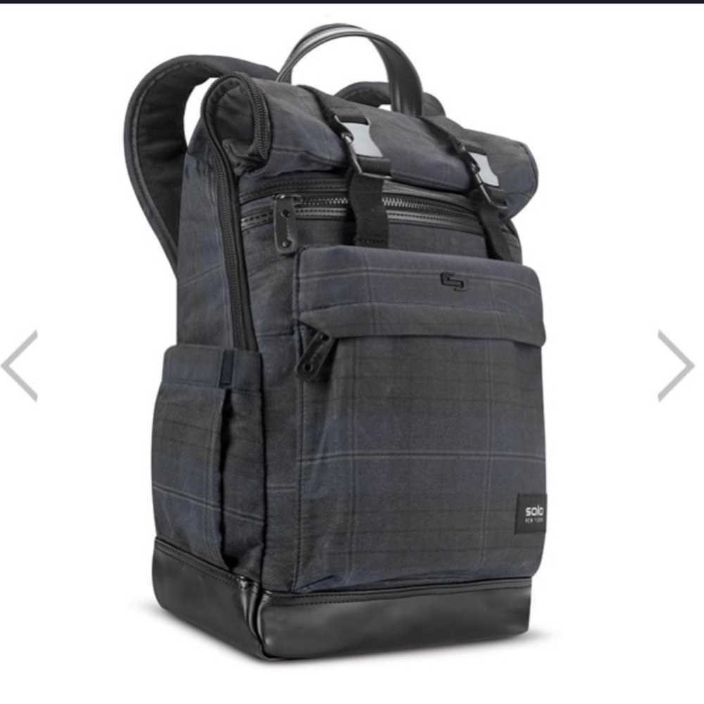 Solo brand canvas roll top backpack NEW NEVER USED